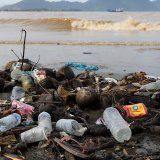 Déchets plastiques à Banda Aceh, en Indonésie.